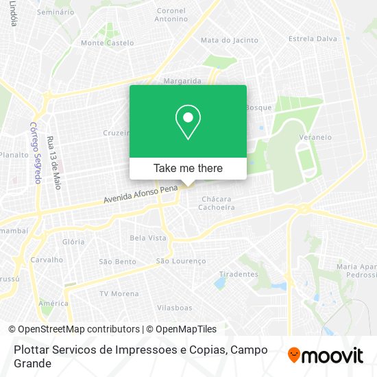 Plottar Servicos de Impressoes e Copias map