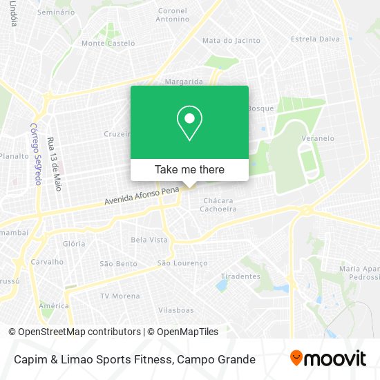 Capim & Limao Sports Fitness map