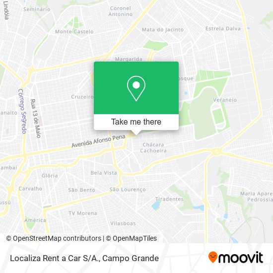 Localiza Rent a Car S/A. map