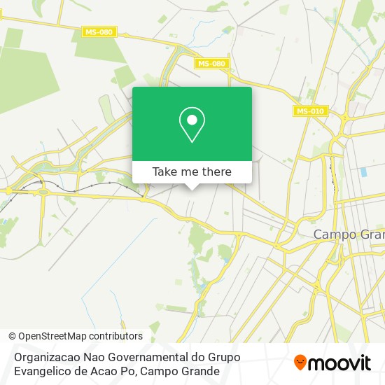 Organizacao Nao Governamental do Grupo Evangelico de Acao Po map