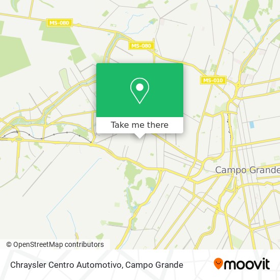 Chraysler Centro Automotivo map