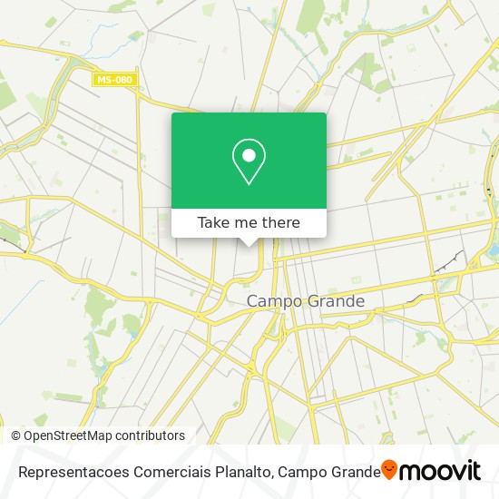 Representacoes Comerciais Planalto map