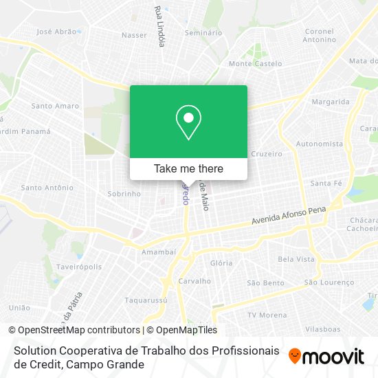 Solution Cooperativa de Trabalho dos Profissionais de Credit map