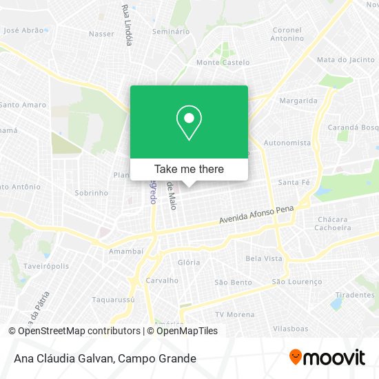 Ana Cláudia Galvan map