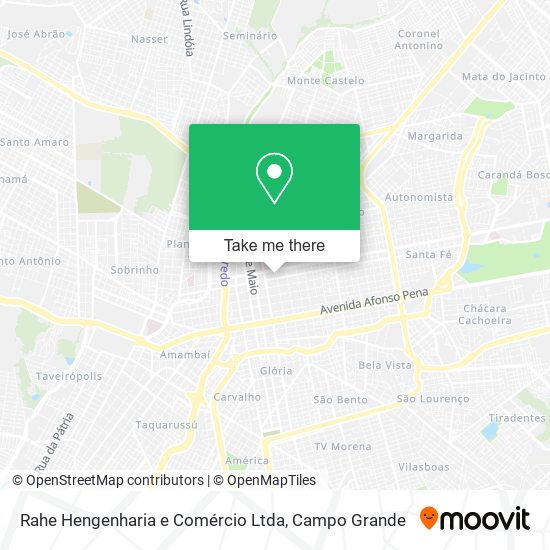 Rahe Hengenharia e Comércio Ltda map