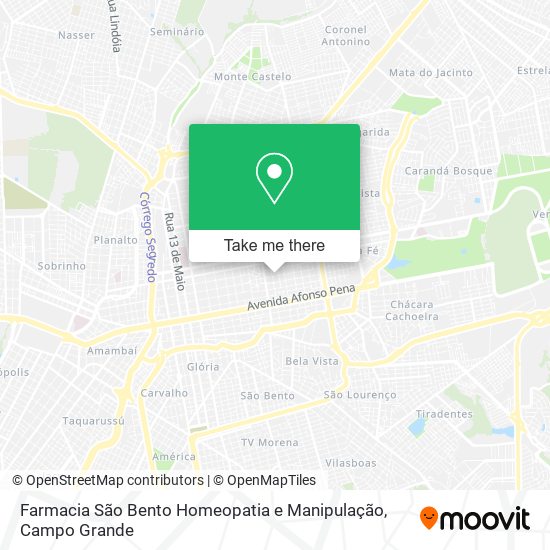 Mapa Farmacia São Bento Homeopatia e Manipulação