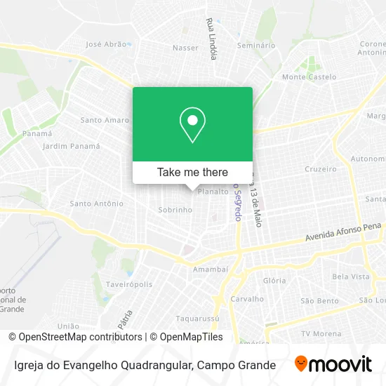 Igreja do Evangelho Quadrangular map