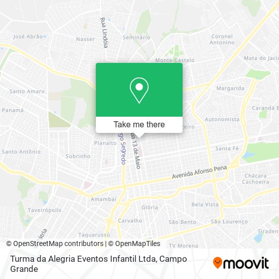 Mapa Turma da Alegria Eventos Infantil Ltda