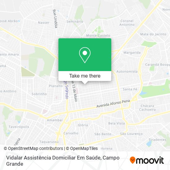 Vidalar Assistência Domiciliar Em Saúde map