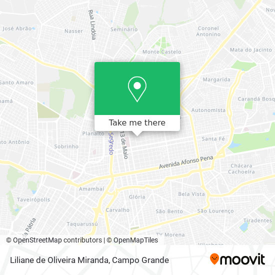 Liliane de Oliveira Miranda map