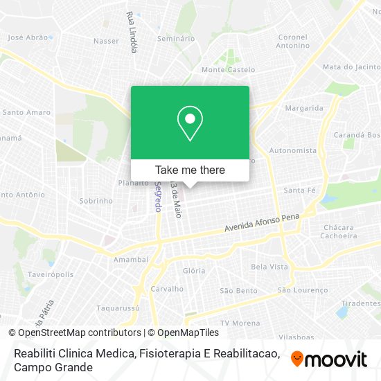 Reabiliti Clinica Medica, Fisioterapia E Reabilitacao map