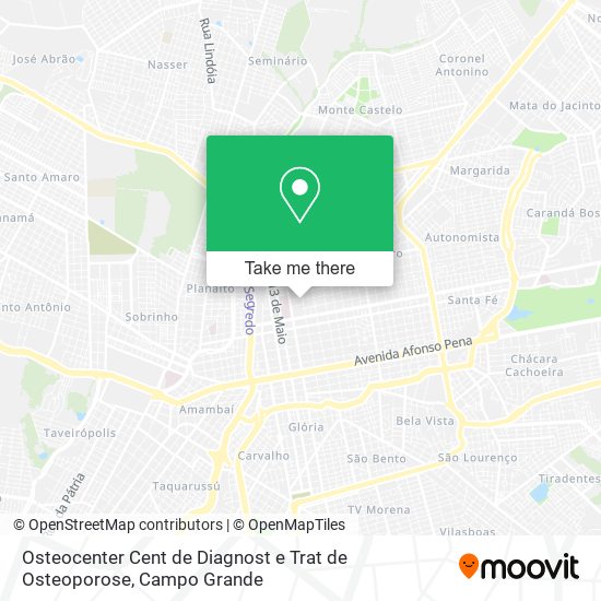 Osteocenter Cent de Diagnost e Trat de Osteoporose map