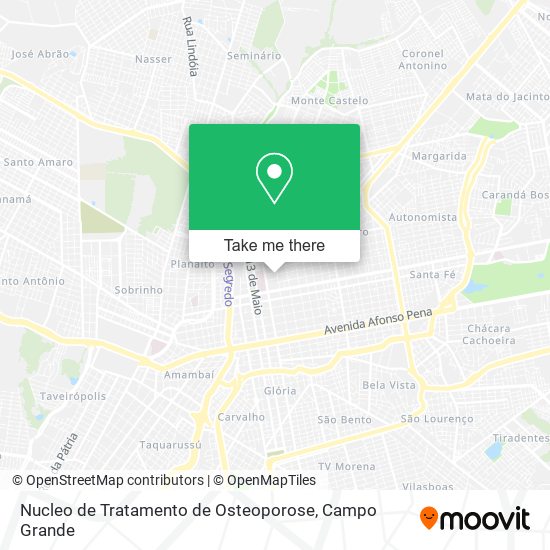 Nucleo de Tratamento de Osteoporose map