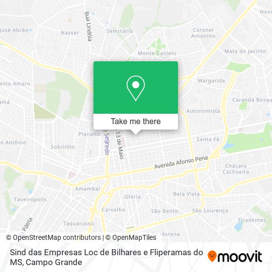 Sind das Empresas Loc de Bilhares e Fliperamas do MS map