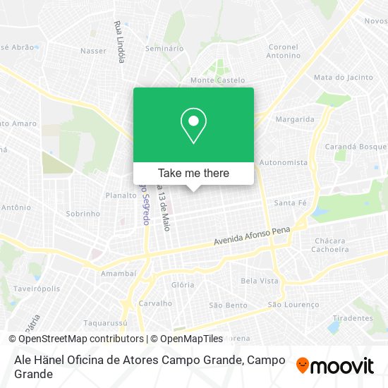 Mapa Ale Hänel Oficina de Atores Campo Grande