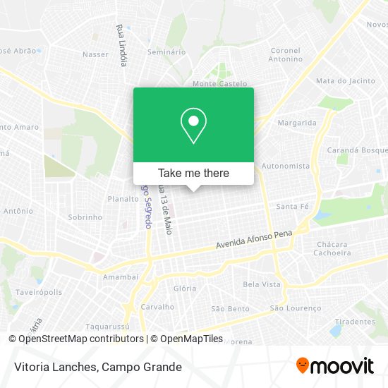 Mapa Vitoria Lanches