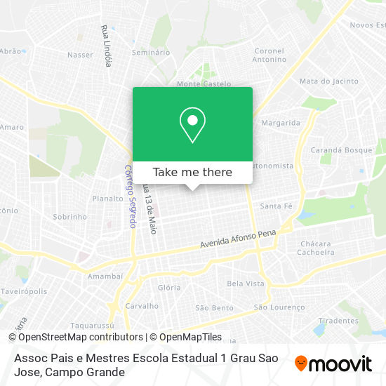 Mapa Assoc Pais e Mestres Escola Estadual 1 Grau Sao Jose