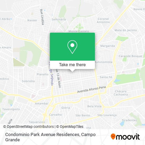 Condominio Park Avenue Residences map