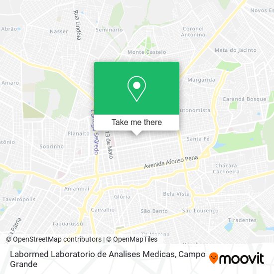 Labormed Laboratorio de Analises Medicas map