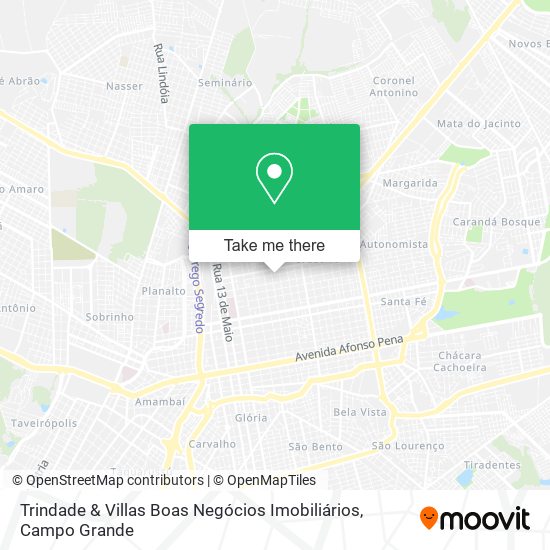 Trindade & Villas Boas Negócios Imobiliários map