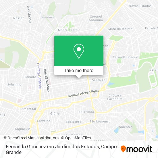 Fernanda Gimenez em Jardim dos Estados map