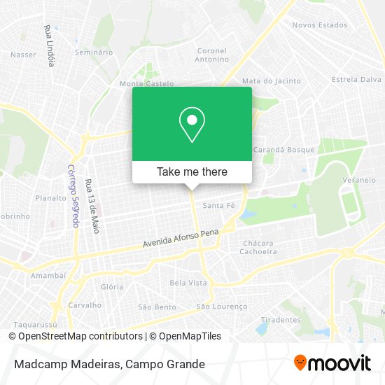 Mapa Madcamp Madeiras