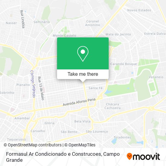 Formasul Ar Condicionado e Construcoes map