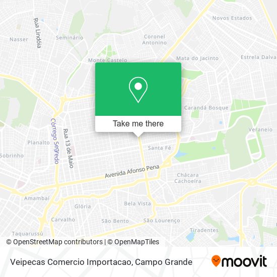 Veipecas Comercio Importacao map