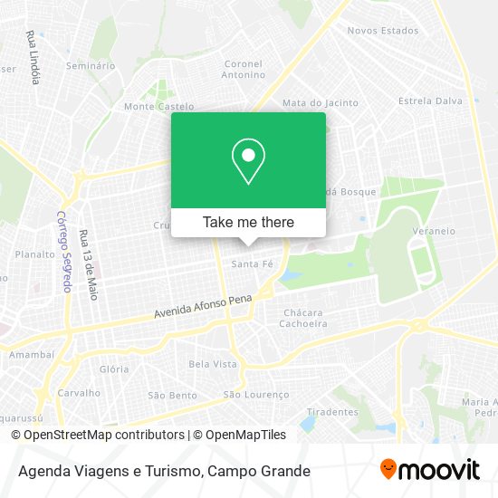 Agenda Viagens e Turismo map