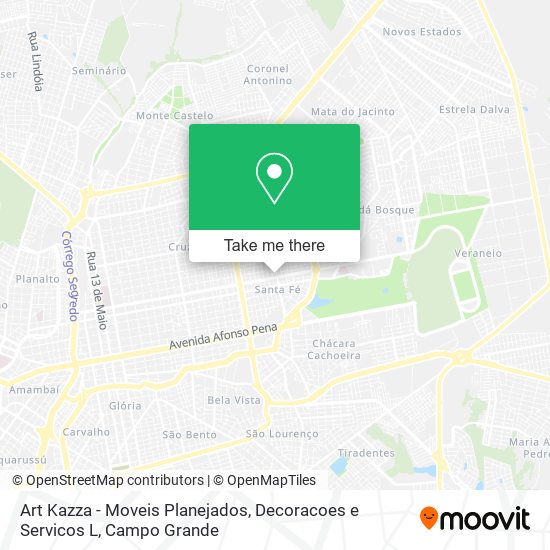 Mapa Art Kazza - Moveis Planejados, Decoracoes e Servicos L