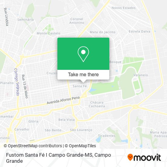 Mapa Fustom Santa Fé I Campo Grande-MS