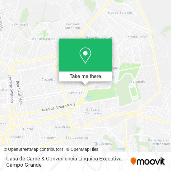 Mapa Casa de Carne & Conveniencia Linguica Executiva