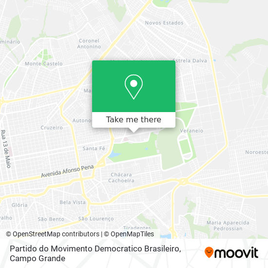 Partido do Movimento Democratico Brasileiro map