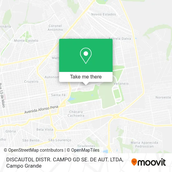 DISCAUTOL DISTR. CAMPO GD SE. DE AUT. LTDA map