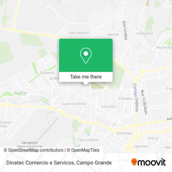 Dinatec Comercio e Servicos map