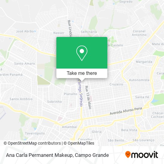 Ana Carla Permanent Makeup map