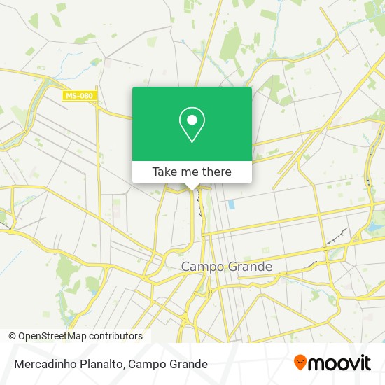 Mercadinho Planalto map