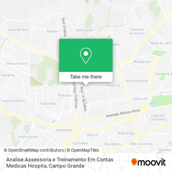 Mapa Analise Assessoria e Treinamento Em Contas Medicas Hospita