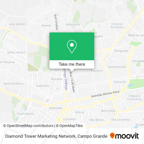 Diamond Tower Marketing Network map