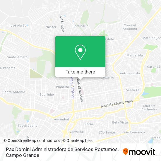 Mapa Pax Domini Administradora de Servicos Postumos