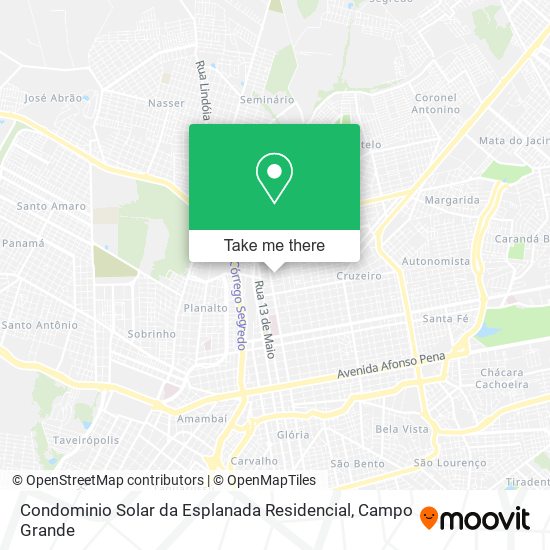 Mapa Condominio Solar da Esplanada Residencial