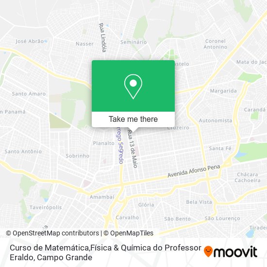 Curso de Matemática,Física & Química do Professor Eraldo map