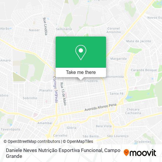 Daniele Neves Nutrição Esportiva Funcional map