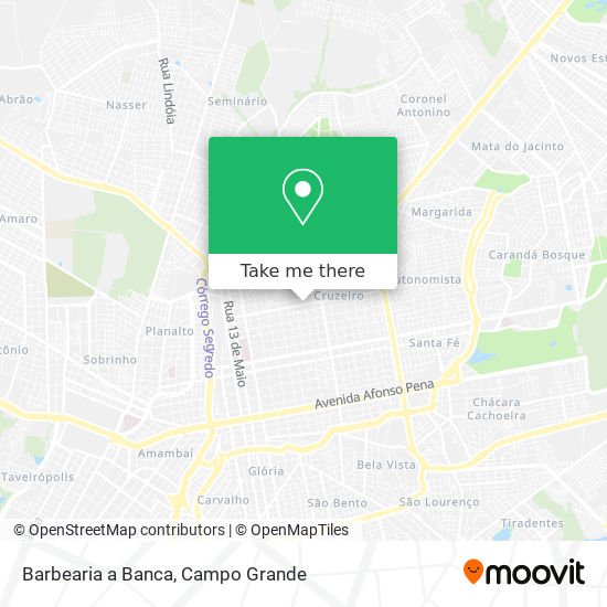 Barbearia a Banca map