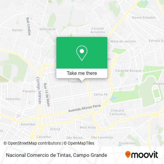 Nacional Comercio de Tintas map