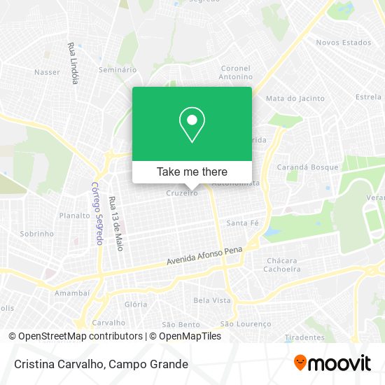 Cristina Carvalho map