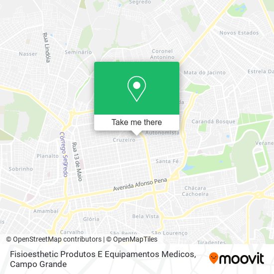 Fisioesthetic Produtos E Equipamentos Medicos map