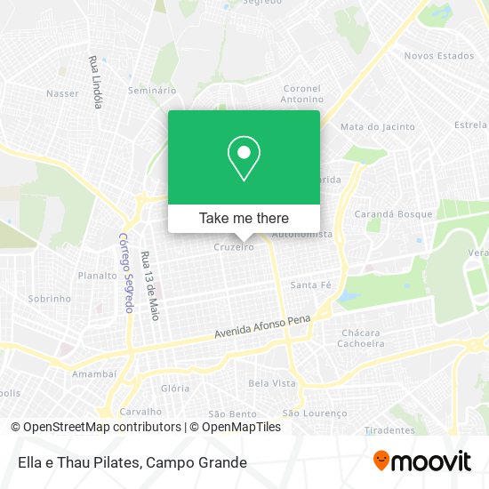 Ella e Thau Pilates map