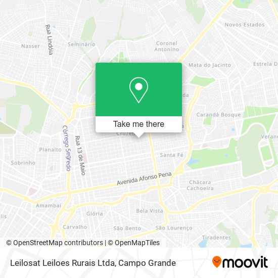 Mapa Leilosat Leiloes Rurais Ltda