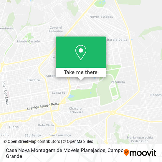 Mapa Casa Nova Montagem de Moveis Planejados